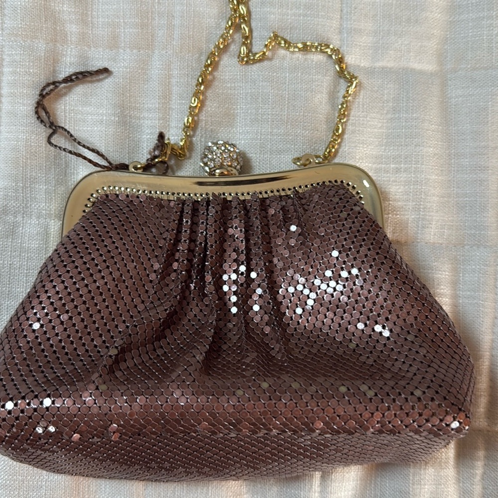 Kate Landry bronze color evening purse